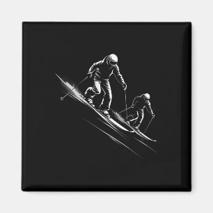 Aimant Silhouette de ski _2