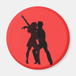 Aimant Silhouette des danseurs de Salsa