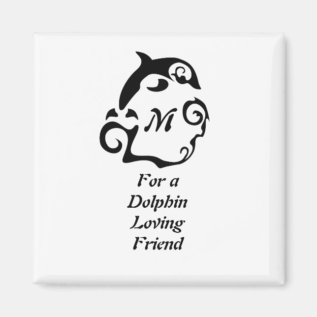 Aimant Silhouette Dolphin (Devant)