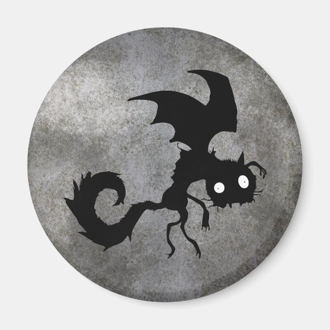 Aimant Silhouette du chat vampire (Devant)