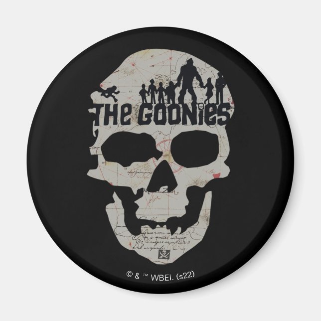 Aimant Silhouette du crâne des Goonies (Devant)