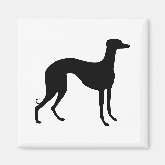 Aimant Silhouette Greyhound (Devant)