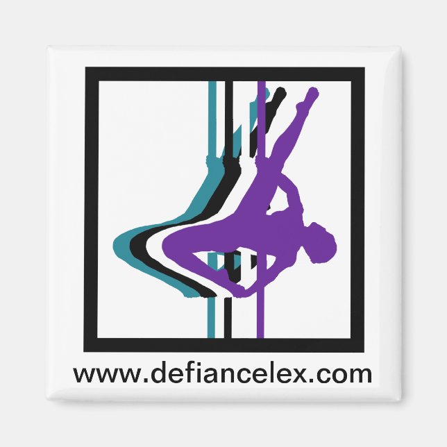 Aimant Silhouette Pole Fitness (Devant)