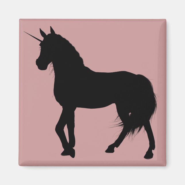 Aimant Silhouette Unicorne (Devant)