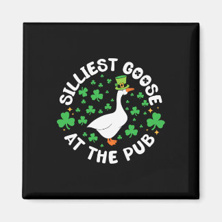 Aimant Silliest Goose At The Pub Funny Shamrock St Patric