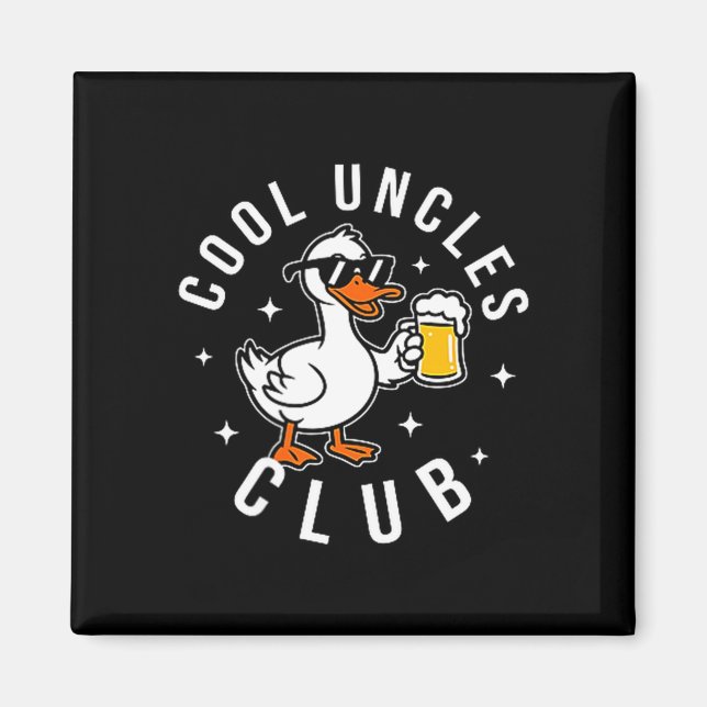 Aimant Silly Uncle Goose Cool Uncles Club Shirt Men Uncle (Devant)