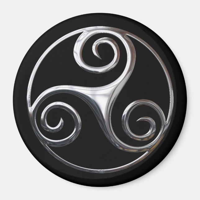 Aimant Silver Triskelion (Devant)