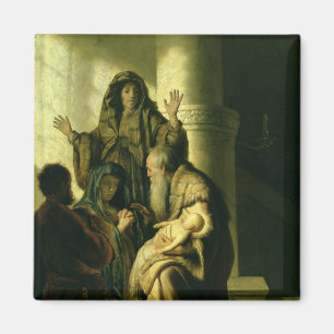 Aimant Simeon et Hannah dans le temple, c.1627