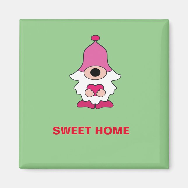 AIMANT SIMPLE GÉNOME VERT DOUCE MAISON (Devant)
