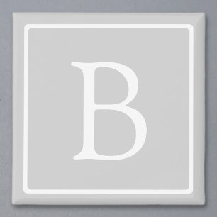 Aimant Simple Light Grey monogram