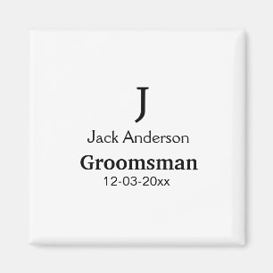 Aimant SIMPLE MINIMAL ajoutez votre nom cadeau personnali