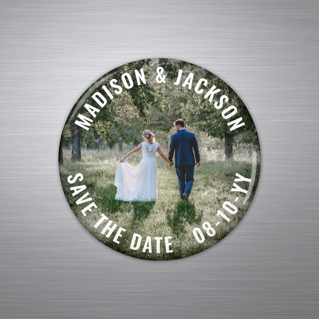 Aimant Simple Moderne Faire-Part de Mariage Minimaliste " (Créateur téléchargé)