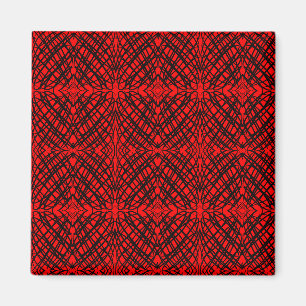 Aimant Simple Scribble   Carreaux miroir   Rouge   Bureau