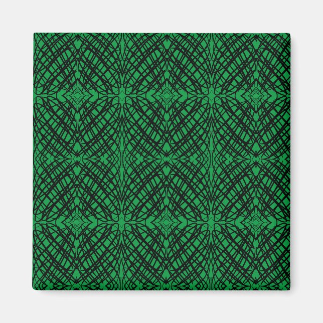 Aimant Simple Scribble | Carreaux miroir | Vert | Bureau (Devant)