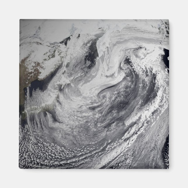 Aimant Simulation de nuage d'une seule journée (Devant)