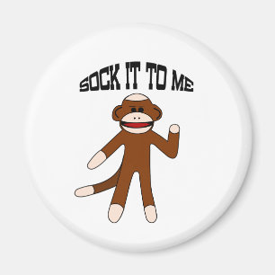 Aimant Singe chaussette Sock It To Me