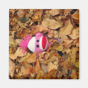 Aimant Singe dans le feuille
