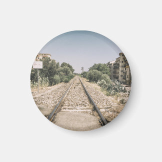 Aimant Single Railway Track in Southern Italy