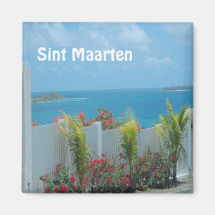 Aimant Sint Maarten - St Martin Ocean Blue Seascape Magn