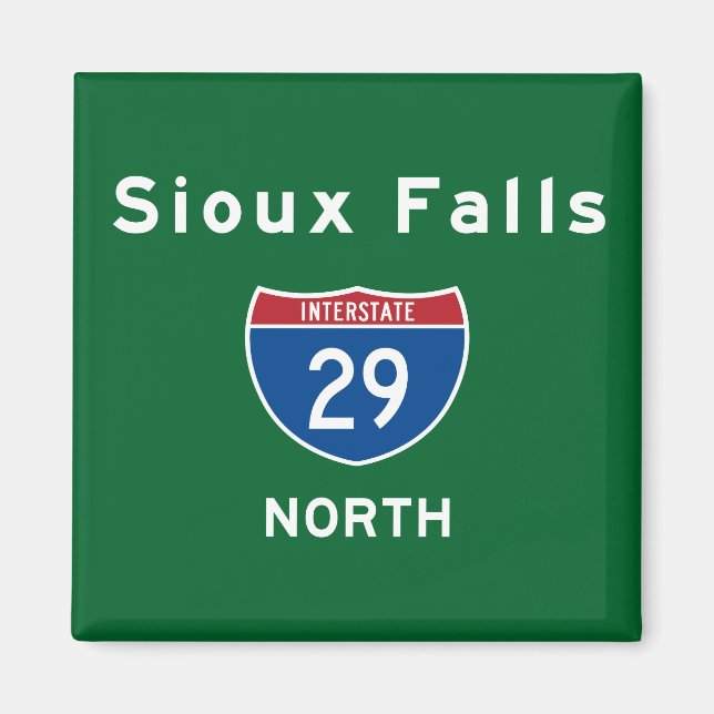 Aimant Sioux Falls 29 (Devant)
