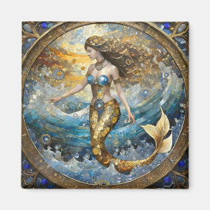 Aimant Sirène dans les vagues de l'océan