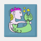 Sirène d'ivoire aux cheveux roses