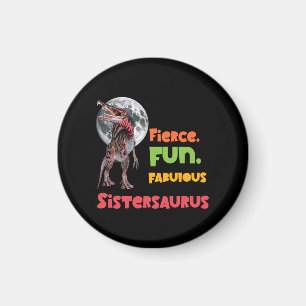 Aimant Sistersaurus Équipe de dinosaures sœurs appariées