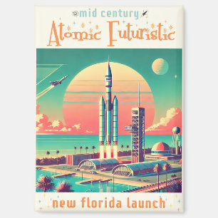 Aimant Site de lancement futuriste atomique de la Nouvell