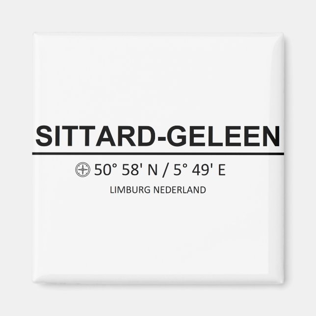 Aimant Sittard Geleen Coordinaten - Sittard Geleen Coordi (Devant)