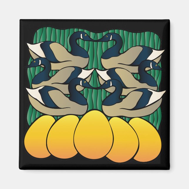 Aimant Six Oies Lay (Devant)