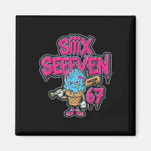 Aimant Six Seven 67 Bysebyll Joueur Glace Crèmeux Drip Mè