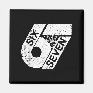 Aimant Six Seven 6 7 Mème 6 7 Costume d'Halloween