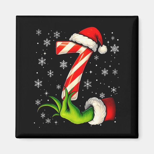 Aimant Six Seven Funny Christmas Couple Matching Meme  (Devant)