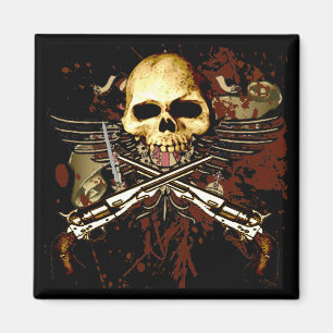 Aimant Sixgun avec crâne