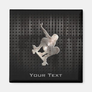 Aimant Skateboard ; Noir Cool