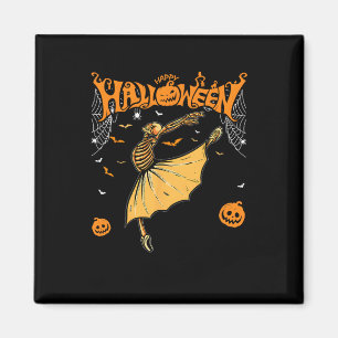 Aimant Skeleton Ballerinas Ballet Dance Cute Halloween Co