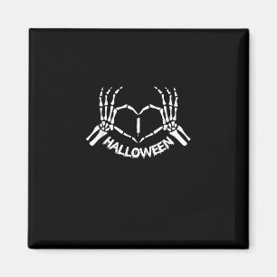 Aimant Skeleton Coeur main Lazy Costume d'Halloween drôle