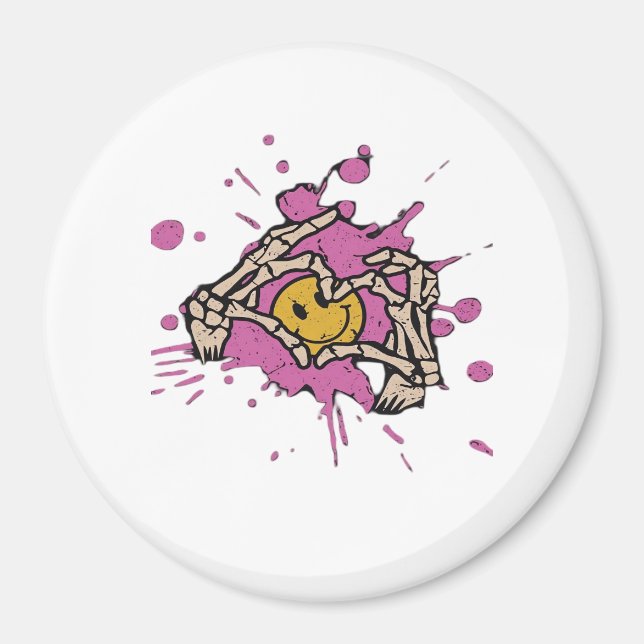 Aimant Skeleton Hand Heart Show Classic (Devant)