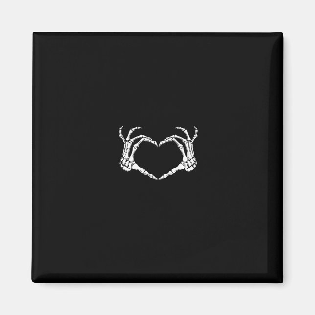 Aimant Skeleton Hands Heart Graphic (Devant)