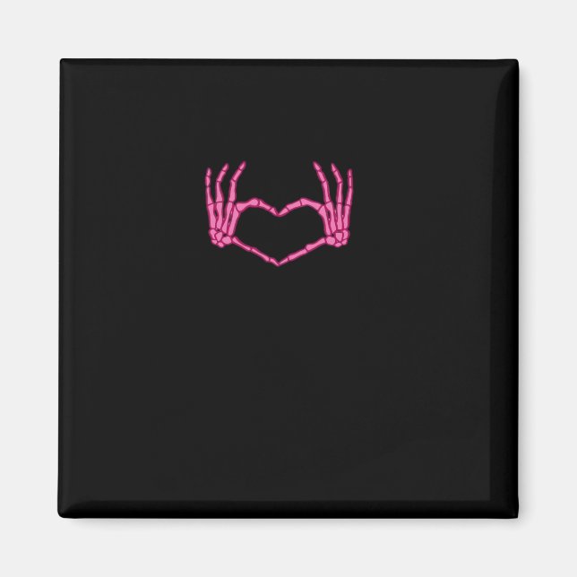 Aimant Skeleton Heart Hands Classic (Devant)