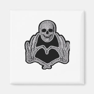 Aimant Skeleton Heart Hands Classic