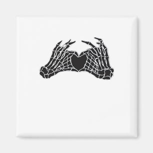 Aimant Skeleton Heart Hands - Classique
