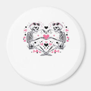 Aimant Skeleton Heart Mains Classique Viral