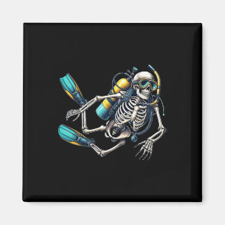 Aimant Skeleton Scu Diving Halloween Skeleton Scu Diver