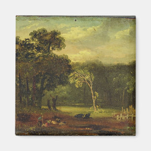 Aimant Sketch from Nature in Sion Park, 1819 (oil on card