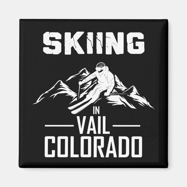 Aimant Ski à Vail Colorado (Devant)
