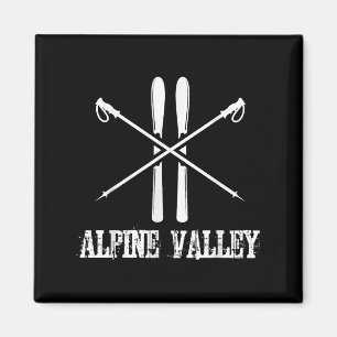 Aimant Ski Alpine Valley Ski Poles de ski Slalom Down H