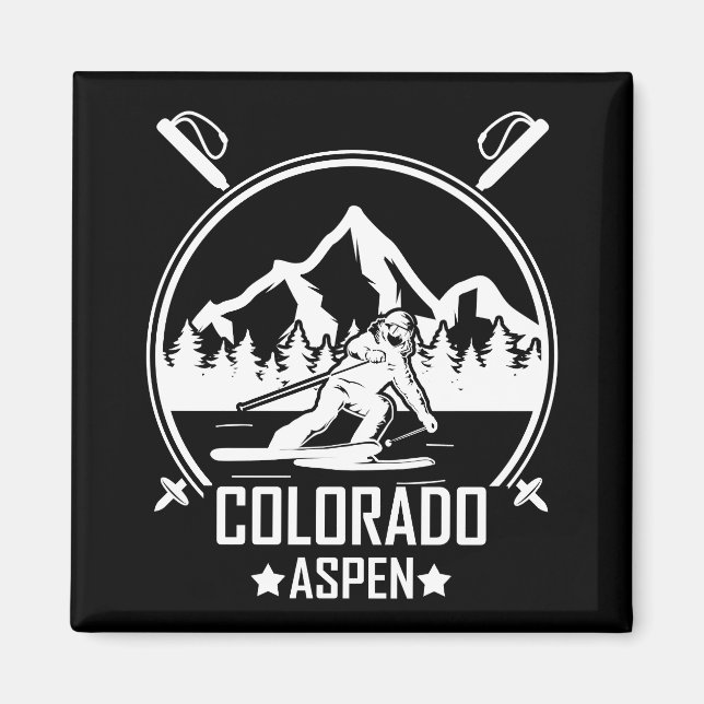 Aimant Ski d'Aspen Colorado (Devant)