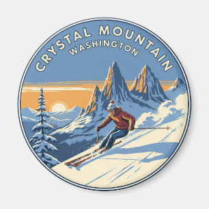 Aimant Ski de Washington Crystal Mountain