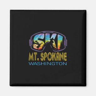 Aimant Ski Mt Spokane Washington Vacances de ski 
